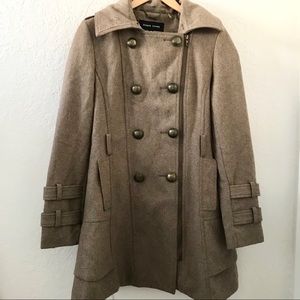 Black Rivet Women’s Long Coat taupe size medium